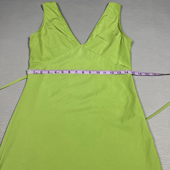 Peppermayo Audrey Vintage Slip Dress Size 6 Green V-Neck A Line Soft Coquette - Picture 6 of 10